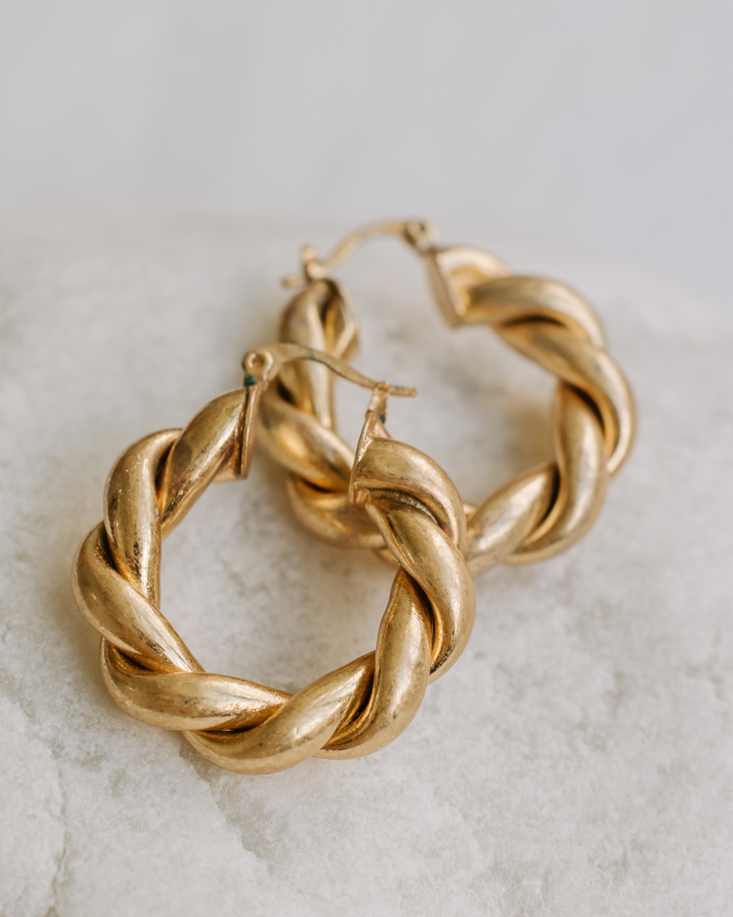 Gold-tone Braided Earrings