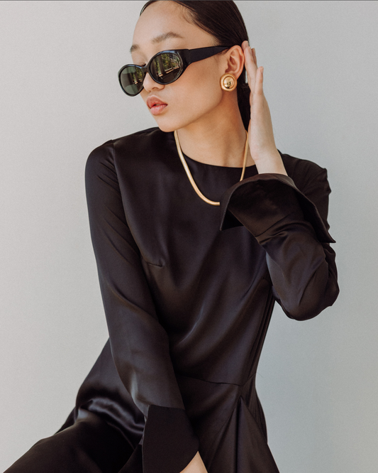 Black Silk Shirt