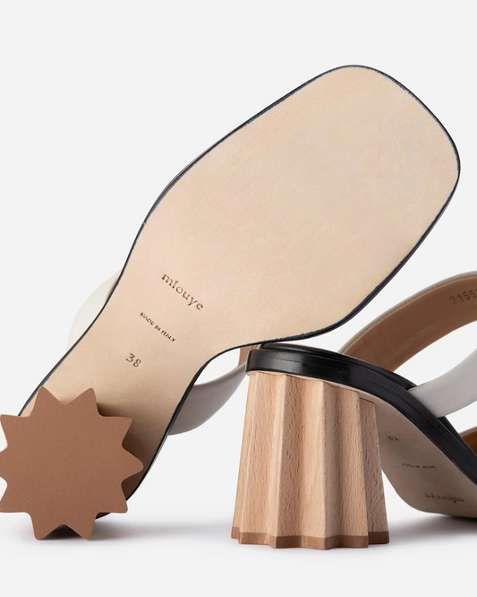 Pleated Heel Mule